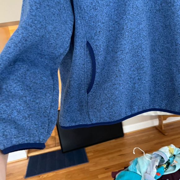 L.L.Bean Women's Plus 2XL Blue Fleece Pullover Sweater  Cozy Warm - Picture 8 of 9